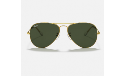 Óculos De Sol Ray Ban RB3026 Dourado Lentes Verde