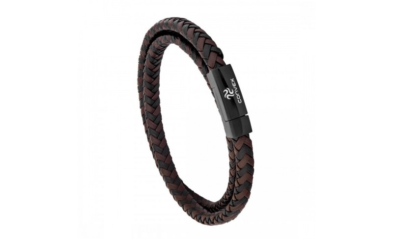 PULSEIRA CONVEX DUO COURO BLACK BROWN IPB