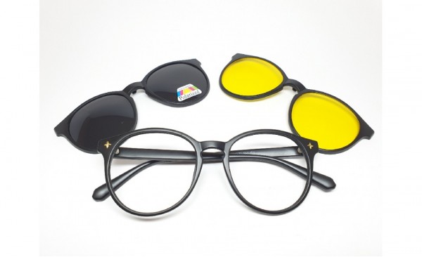 Óculos De Grau Prime TR2231 C2 Clipi On 3 em 1