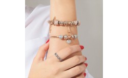 Pingente Prata Link Chave Carro e Alarme com Resina Preta 9x6mm