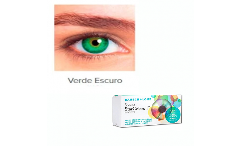 Lente de Contato StarColors ll - Verde Escuro