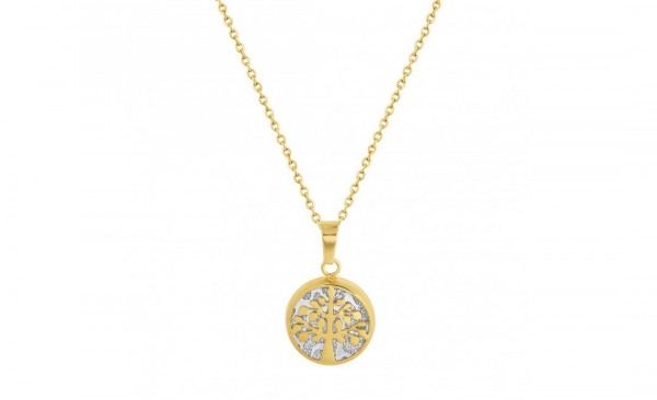 COLAR CONVEX EM AÇO CARTIER ARVORE DA VIDA IPG